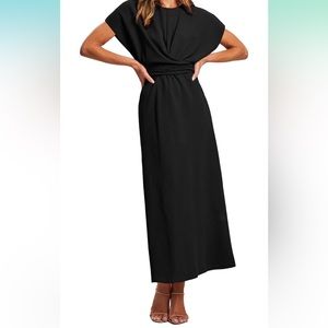 Happy Sailed Criss Cross Tie Waist Dress